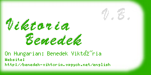 viktoria benedek business card